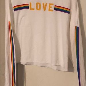 Long sleeve, white cotton crop top